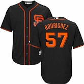 Youth Giants 57 Derek Rodriguez Black Cool Base Jersey Dzhi,baseball caps,new era cap wholesale,wholesale hats